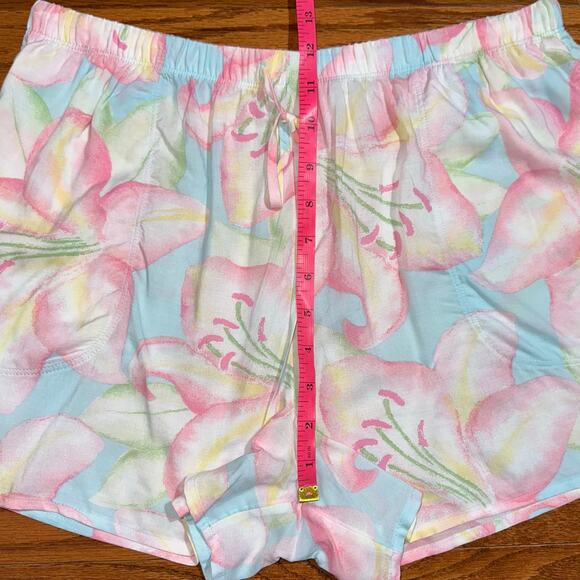Tommy Bahama Pink Rose Mist Floral Pajama Sleep Shorts Size Small - Picture 13 of 14
